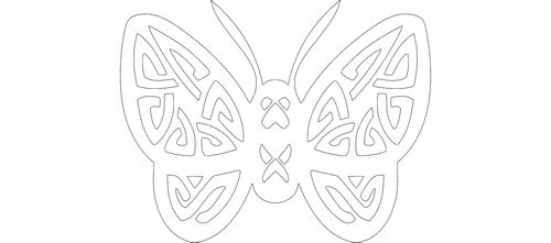 Butterfly Free DXF File