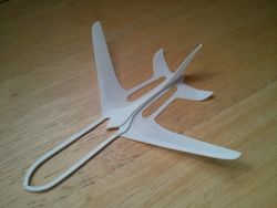 Glider Aeroplane Free DXF File