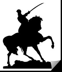 Mounted Cavalry Officer Free DXF File