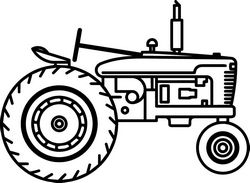 Tractor Free DXF File
