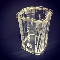 Laser Cut Acrylic Pen Stand 3mm Free DXF File