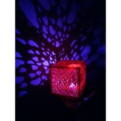 Laser Cut Cube Heart Night Light Free DXF File