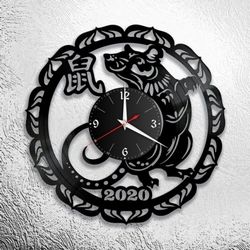 Laser Cut New Year 2020 Wall Clock Free DXF File