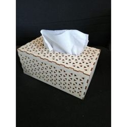 Laser Cut Tissue Box Template Free DXF File