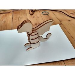 Toy Dragon 3d Puzzle Free DXF File