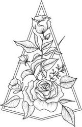 Decoration Rose Download For Laser Engraving Machines Free DXF File