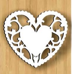 Loving Heart Download For Laser Cut Free DXF File