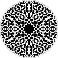 Arabic Circle For Laser Cut Free DXF File