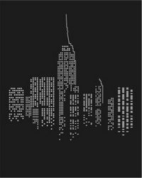 City At Night For Print Or Laser Engraving Machines Free DXF File