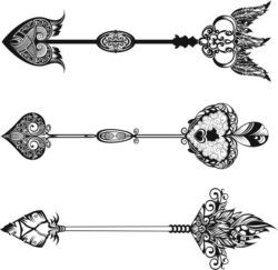 Decorative Arrows For Laser Engraving Machines Free DXF File