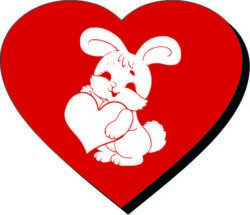 Heart And Rabbit For Laser Engraving Machines Free DXF File