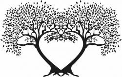 Tree To Carve Hearts For Print Or Laser Engraving Machines Free DXF File