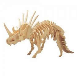 Styracosaurus 3d Puzzle Free DXF File