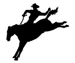 Cowboy Running Silhouette Free DXF File