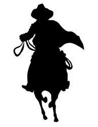 Cowboy Silhouette Front View Free DXF File