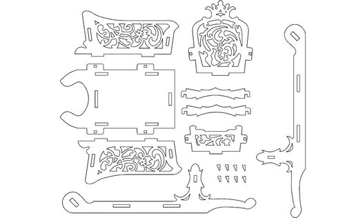 Schlitten Free DXF File