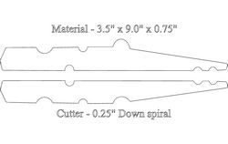 8 Inch Clothes Pin Free DXF File