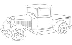 1932 Ford Pickup Free DXF File