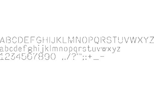 Font Online Edited Free DXF File