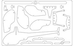 Helicopter Free DXF File