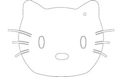 Hello Kitty Free DXF File