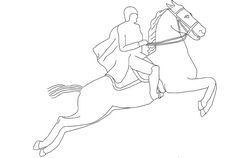 Horse Jumping Free DXF File