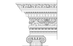 Ionic Order Ancient Greek Architectural Orders Free DXF File