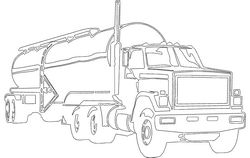Tank Truck Free DXF File