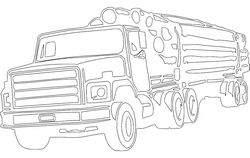 Wood Transportation Truck Free DXF File