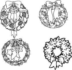 Decoration Wreath For Laser Engraving Machines Free DXF File