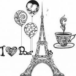 I Love Paris For Print Or Laser Engraving Machines Free DXF File