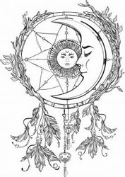 The Moon Embraces The Sun For Print Or Laser Engraving Machines Free DXF File