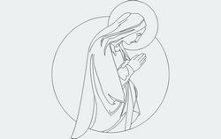 Virgin Mary Free DXF File