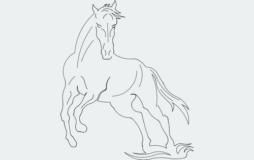 Horse Free DXF File