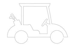 Golfcart Free DXF File