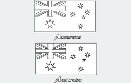 Flag Of Australia Free DXF File