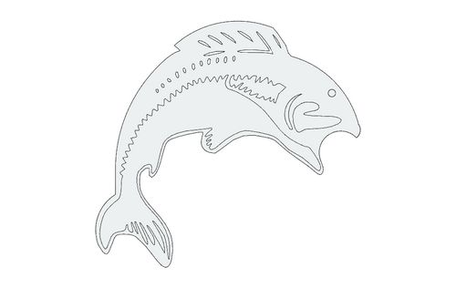 Fish Jump Free DXF File