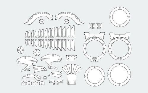 Eaglex 3d Puzzle Free DXF File