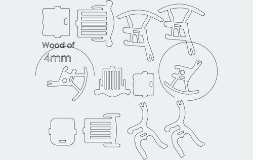 3D Chair Free DXF File