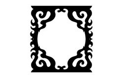 Decorated Frame Free DXF File
