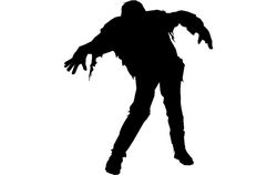 Halloween Zombie Wall Decals 49 2 Free DXF File