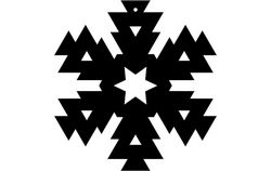 Snowflake Design 6 Free DXF File