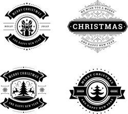 Merry Banner Download For Print Or Laser Engraving Machines Free DXF File