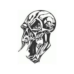 Horror Skulls Cut Free DXF File