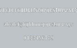 Army Stencil Font Free DXF File