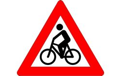 Bicycle Traffic Sign Free DXF File