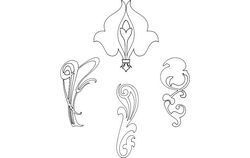 Design Flowers 2 Free DXF File