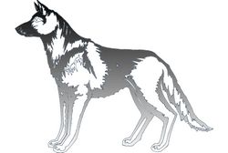 German Shepherd Dog Free DXF File