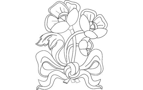 Flowers 8 Free DXF File