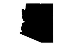 Us State Map Arizona Az Free DXF File